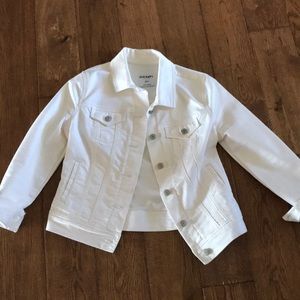 White denim jacket
